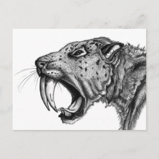 Cartão Postal sabertoothPENCIL