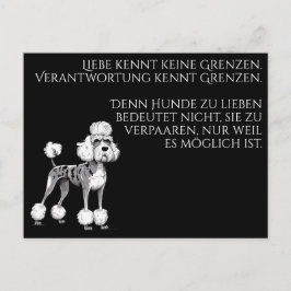 Cartão Postal Sábio Dogue Alemão moderno