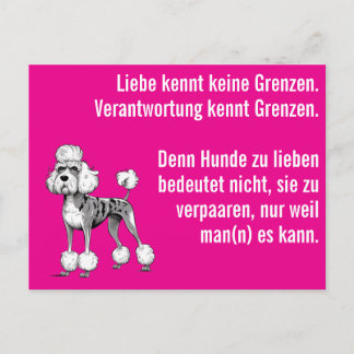 Cartão Postal Sábio Dogue Alemão moderno