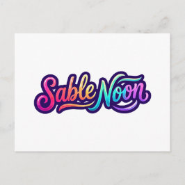 Cartão Postal Sable Noon - Logotipo Básico