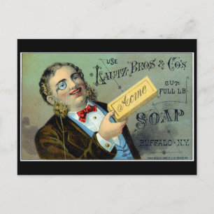 Cartão Postal Sabonete Lautz Brothers Séc. XIX