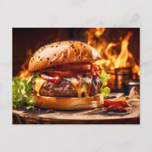Cartão Postal Saboreie o Irresistível com nosso Churrasco de Car