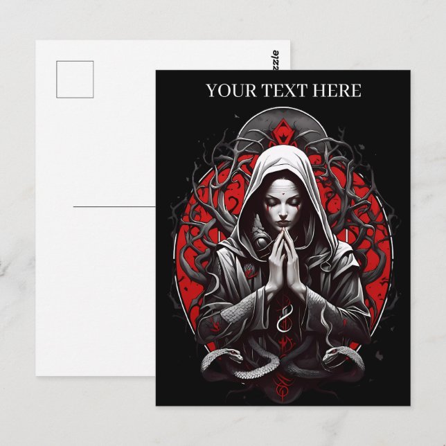 Cartão Postal Sacerdote Serpente da Grove Sombra (Frente/Verso)