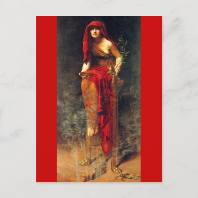 Cartão Postal Sacerdotisa de Delfos (Frente)