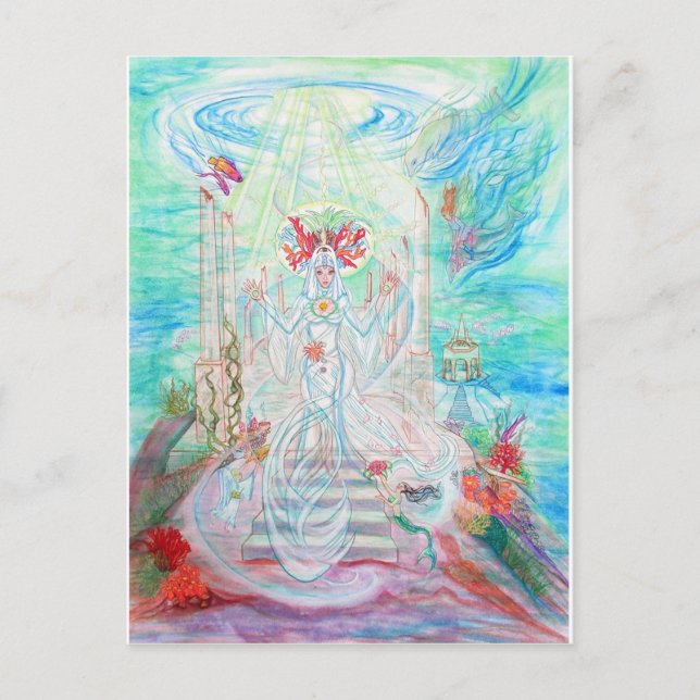 Cartão Postal Sacerdotisa do Mar (Frente)