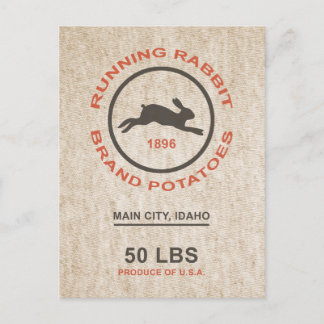 Cartão Postal Saco de Batata Vintage