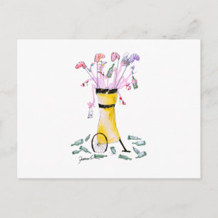 Cartão Postal saco de golfe, tony fernandes