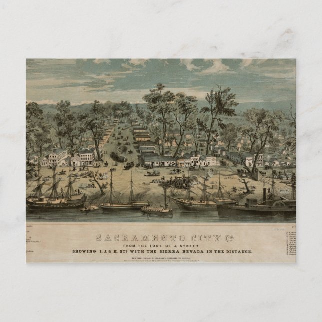 Cartão Postal Sacramento 1850 (Frente)