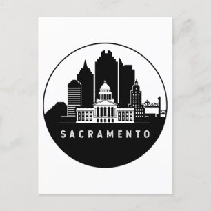 Cartão Postal Sacramento California Skyline
