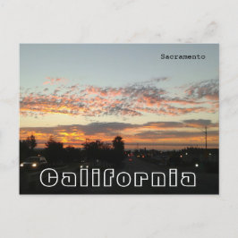 Cartão Postal Sacramento California - Trânsito à noite