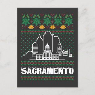 Cartão Postal Sacramento California Ugly Christmas