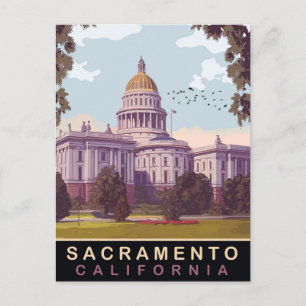 Cartão Postal Sacramento, State Capital, Califórnia, Viagem