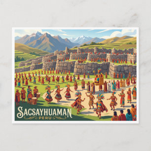 Cartão Postal Sacsayhuaman Cusco Peru