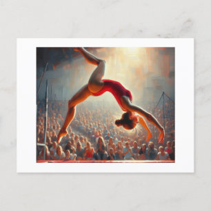 Cartão Postal Sacudir em Trampoline,