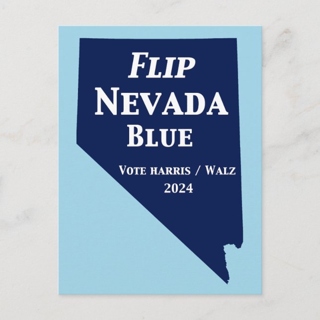 Cartão Postal Sacudir Nevada Blue em 2024 (Frente)