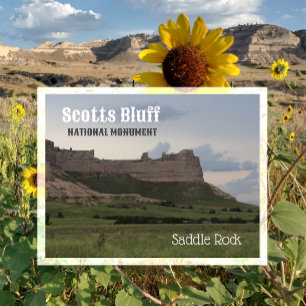 Cartão Postal Saddle Rock, Monumento Nacional Scotts Bluff, NE P
