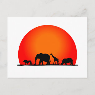 Cartão Postal Safari