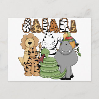 Cartão Postal Safari Animal