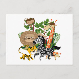 Cartão Postal Safari Animal