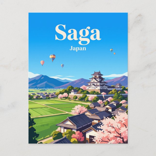 Cartão Postal Saga Japão (Frente)