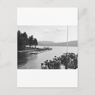 Cartão Postal Sagamore Dock, lago George: 1904