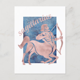Cartão Postal Sagitário signo do zodíaco cartão-postal