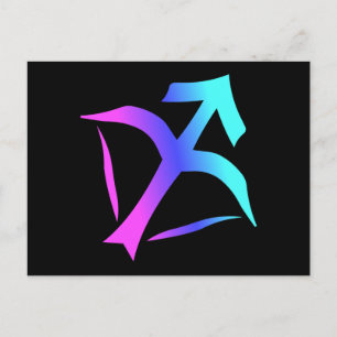 Cartão Postal Sagitário - Sinal Zodiac - Cartaz