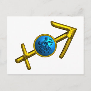 Cartão Postal SAGITÁRIO ZODIAC ANIVERSÁRIO Astrologia