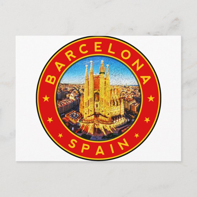 Cartão Postal Sagrada Família Barcelona (Frente)