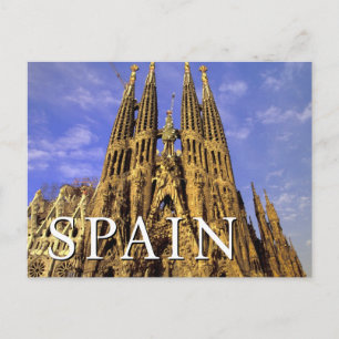 Cartão Postal Sagrada Família   Barcelona, Espanha