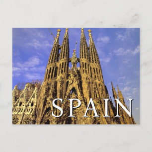 Cartão Postal Sagrada Familia   Barcelona, Espanha   Aniversário
