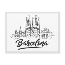 Sagrada Familia desenhada à mão Barcelona Espanha