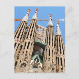 Cartão Postal Sagrada Família em Barcelona, Espanha