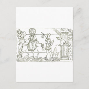 Cartão Postal Sagrada Família Fogos no Egito 