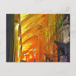 Cartão Postal Sagrada Família. Interior. Visão 2.