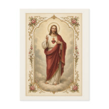 Sagrado Coração de Jesus Católico Vintage