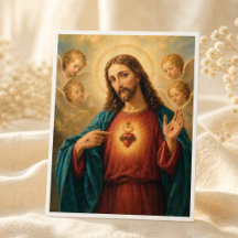 Sagrado Coração de Jesus Religioso Vintage