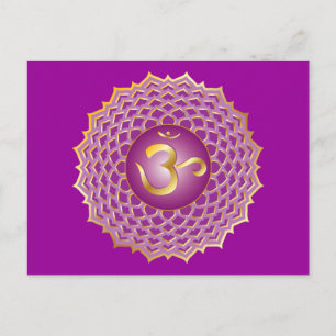 Cartão postal Sahasrara ou Crown Chakra