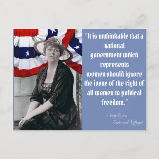 Cartão Postal Saia da votação - Lucy Burns