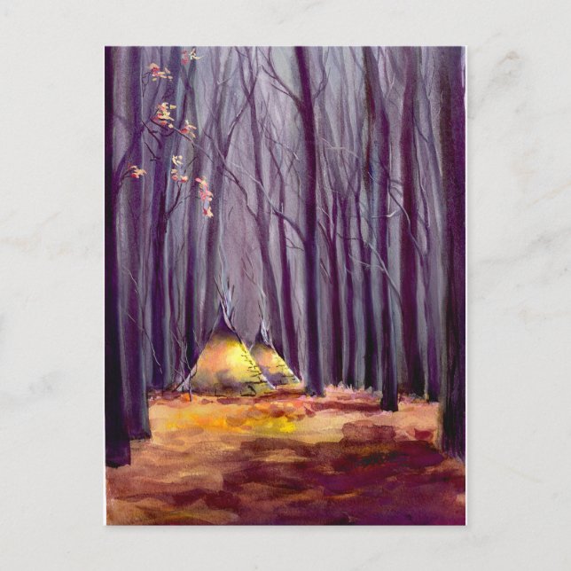 CARTÃO POSTAL SAÍDAS DO OUTONO POR SHARON SHARPE (Frente)