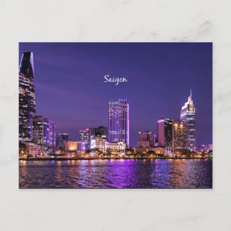 Cartão Postal Saigon à noite