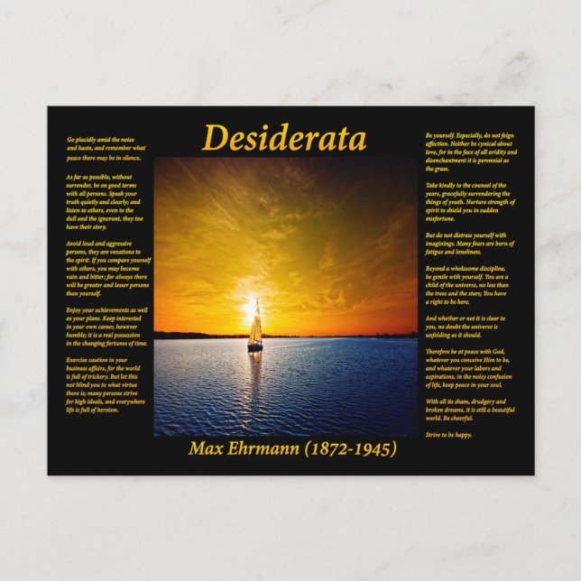 Cartão Postal Sail Away (Frente)