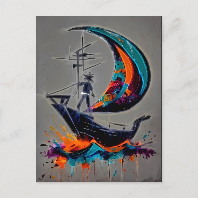 Cartão Postal Sail Your Own Storm (Frente)