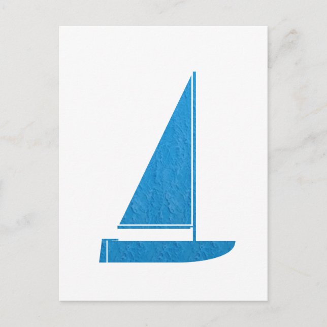 Cartão Postal SailBOAT Club Gifts Sail Boat ART NVN41 navinJOSHI (Frente)