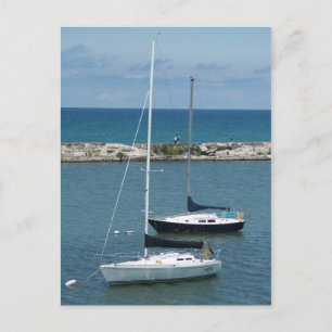 Cartão Postal Sailboats on Lake Ontario