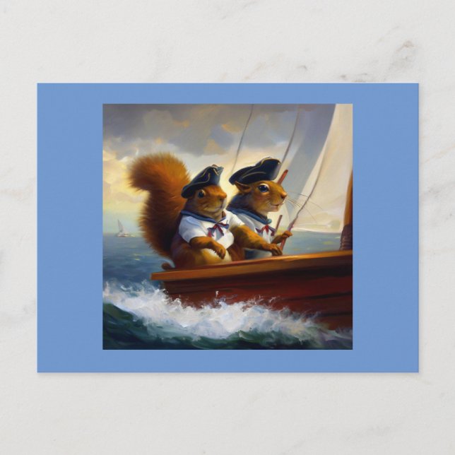 Cartão Postal Sailers de Esquilo (Frente)