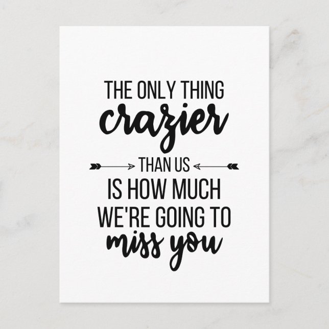 Cartão Postal Saindo Daqui, Chefe Saindo, Melhor Presente Amigo, (Frente)