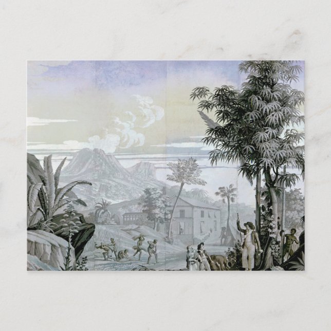 Cartão Postal Saindo para uma caminhada, ilustração (Frente)