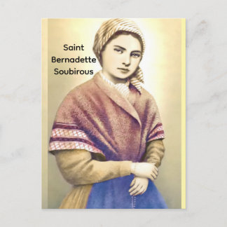 Cartão Postal Saint Bernadette Soubirous