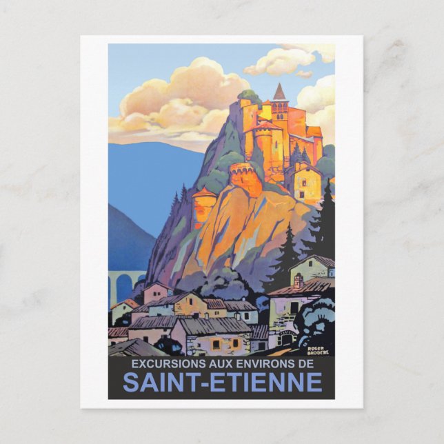 Cartão Postal Saint Etienne, França (Frente)